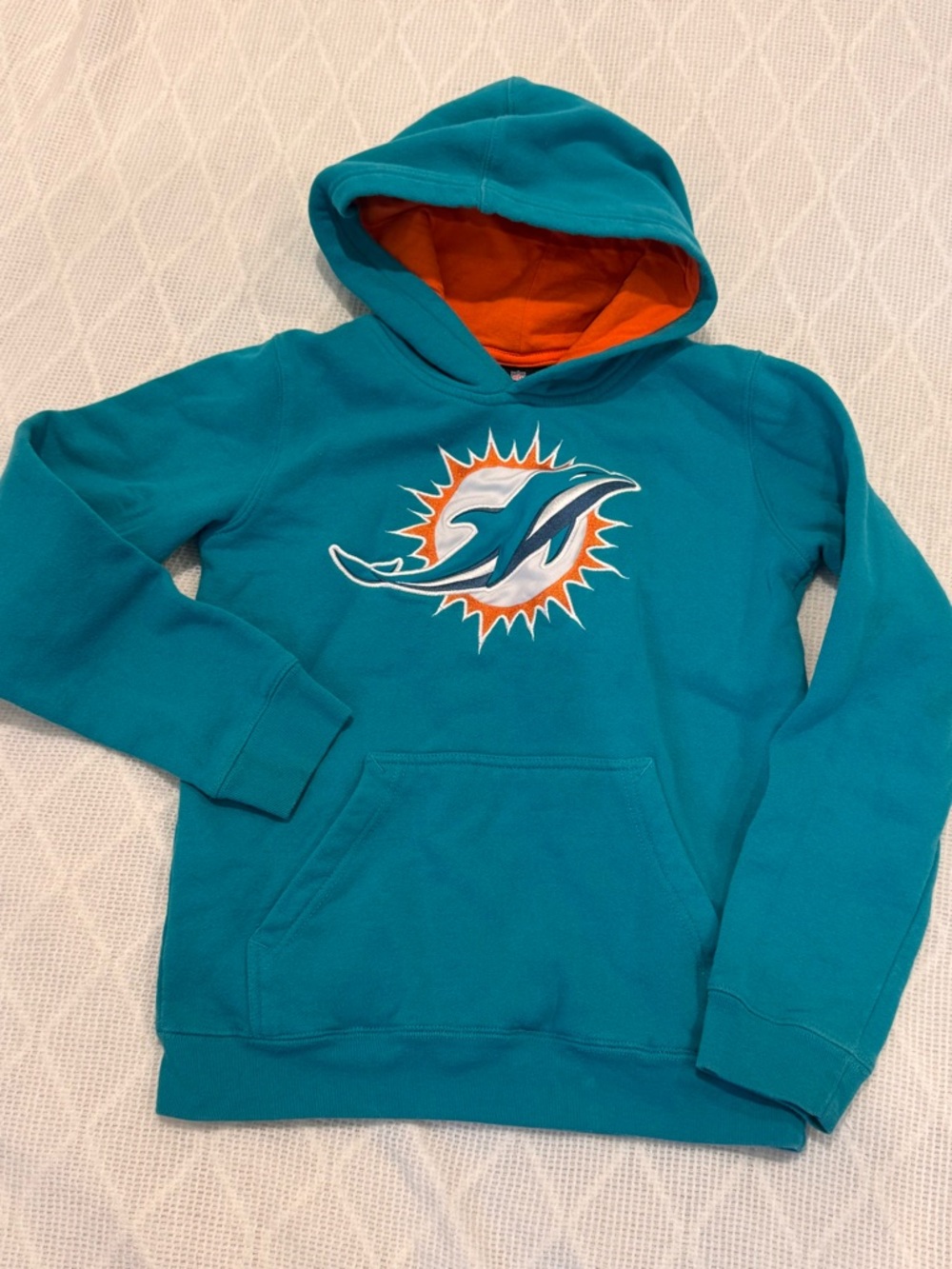 NFL Team Apparel Miami Dolphins Youth Hoodie - Size M (10/12)